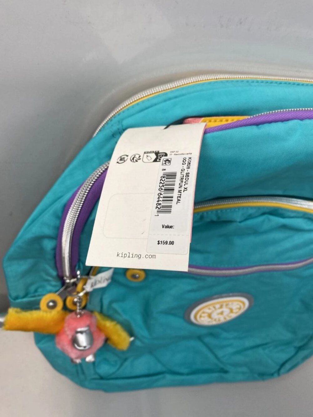 Kipling SEOUL Extra Large Backpack - Teal - Picture 8 of 10